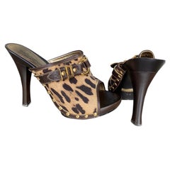 Dolce & Gabbana animalier high heels Sandals