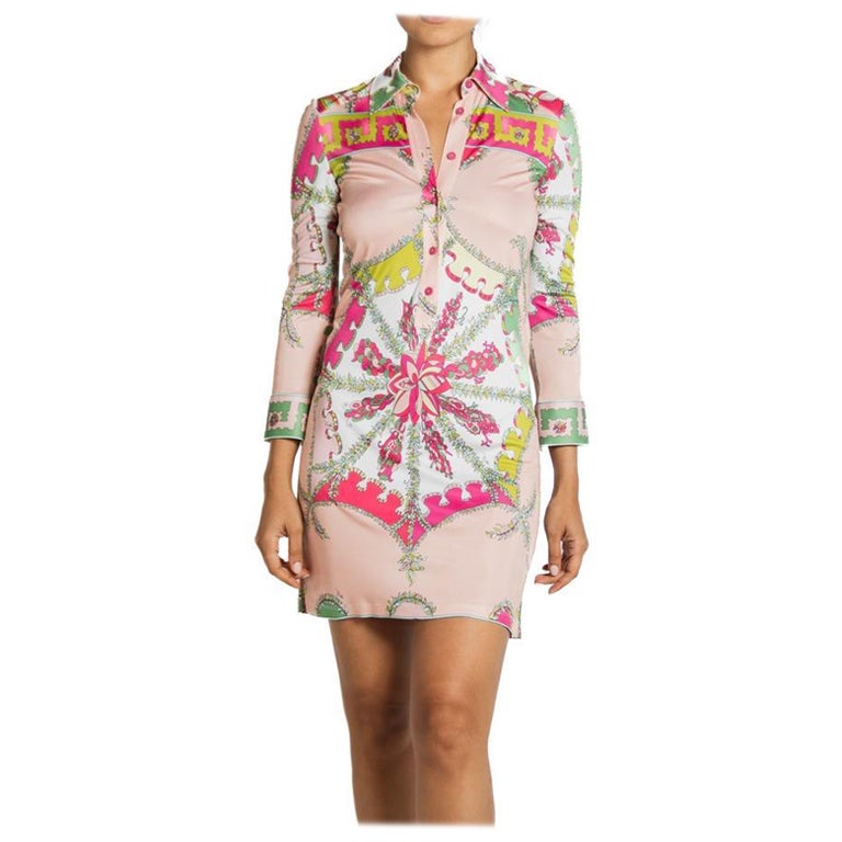 Gucci Printed Silk-twill Maxi Shirt Dress - Women - Green Dresses - L