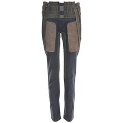  Nicolas Ghesquière für Balenciaga Laufsteg Leder-Moto-Hose, Frühjahr 2010