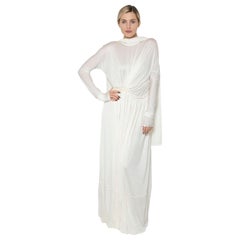 Jil Sander Spring 2020 Silk White Gown