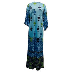Vintage 1970’s printed patterned maxi patio dress by Sora