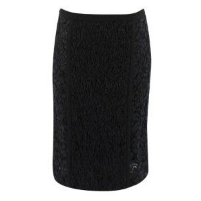 Louis Vuitton Black Lace Skirt For Sale