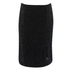 Louis Vuitton Black Lace Skirt