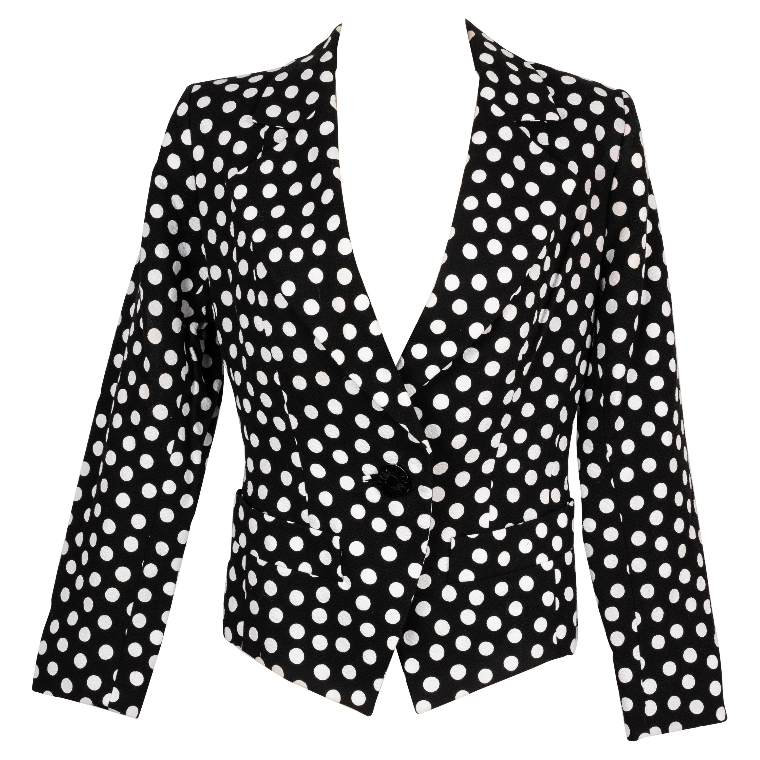 Yves Saint Laurent polka-dot jacket  For Sale