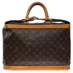 Rare Louis Vuitton Cruiser 40 Travel bag in brown Monogram canvas, GHW