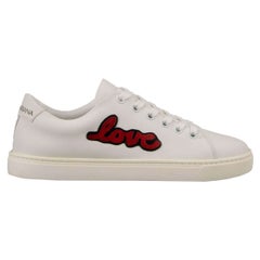 Dolce & Gabbana - Crystal Heart Love Patch Sneaker LONDON White EUR 36.5