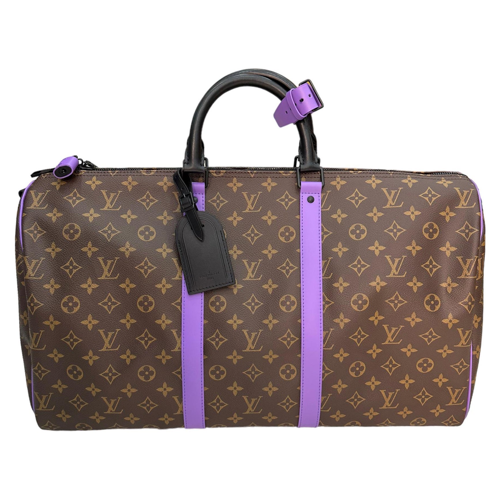 Louis Vuitton, Bags, Louis Vuitton Monogram Macassar Keepall Bandouliere  5 Purple
