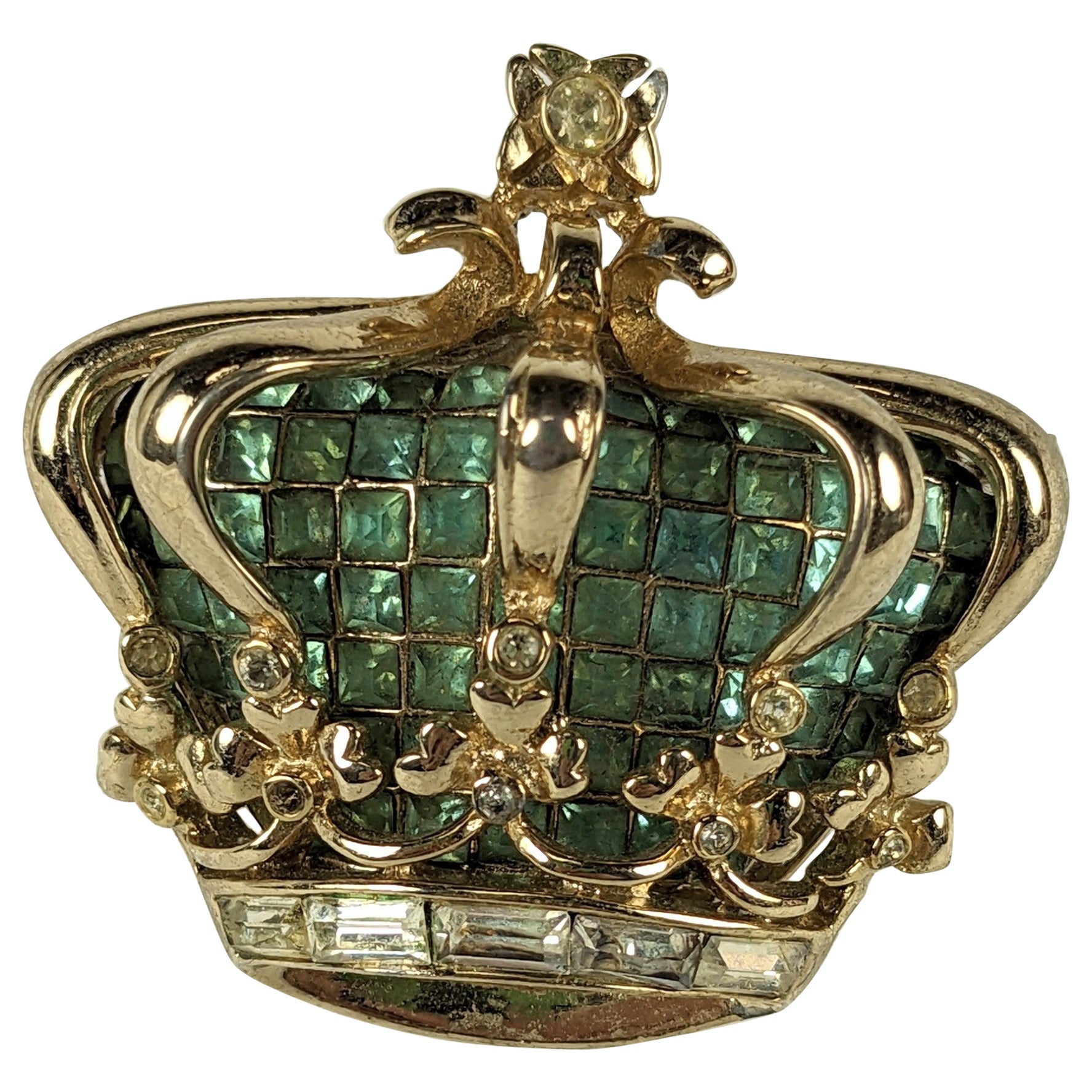 Coro Invisibly Set "Golden Jubilee" Royal Crown For Sale