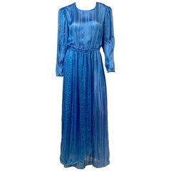 Ribbon Print Silk Dress Retailed by Neiman Marcus 
