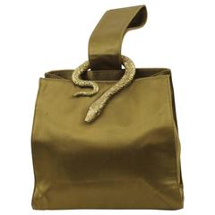 Gorgeous Prada Snake Silk Evening Bag.