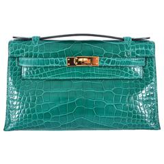 hermes-mini-kelly-pochette-orange-poppy-shiny-alligator-ghw-kp003-lg04 -  Bags Of Luxury