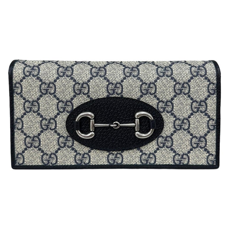 Gucci Horsebit 1955 wallet with chain in GG Supreme