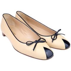 Chanel Contemporary Two Tone Ballet Flats