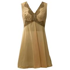 Emilio Pucci for Formfit Rogers Vintage 1960s Peach Beige Chemise Slip Nightgown 11