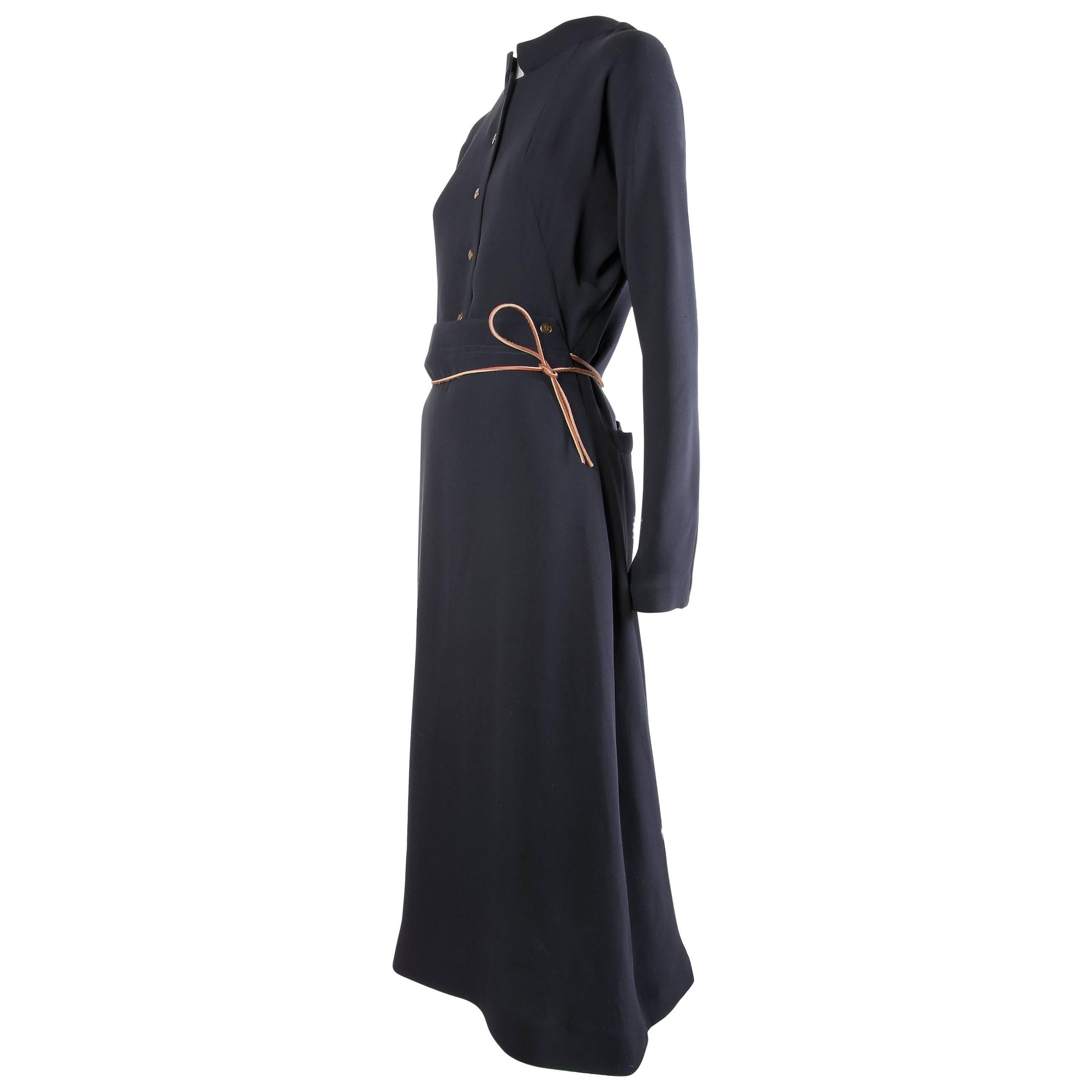 Black Couture Geoffrey Beene Maxi Dress - Rare For Sale