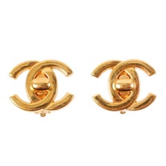 Chanel Turn-Lock Earrings Mini, 1995