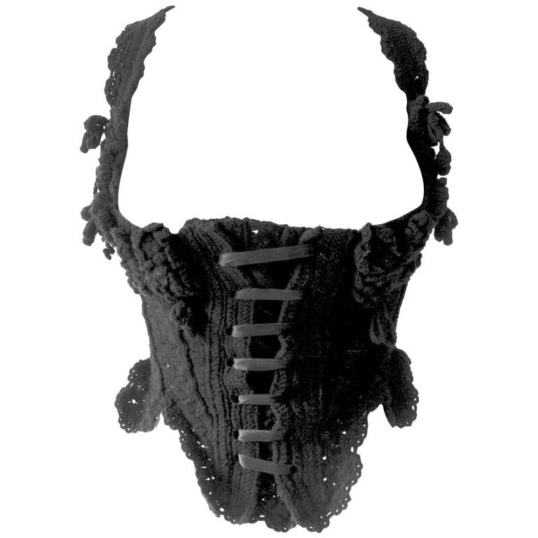 Tao Comme des Garcons 2006 Wool Knitted Corset at 1stDibs | tao