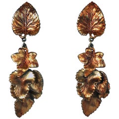 Schiaparelli Pagan Leaf Earrings