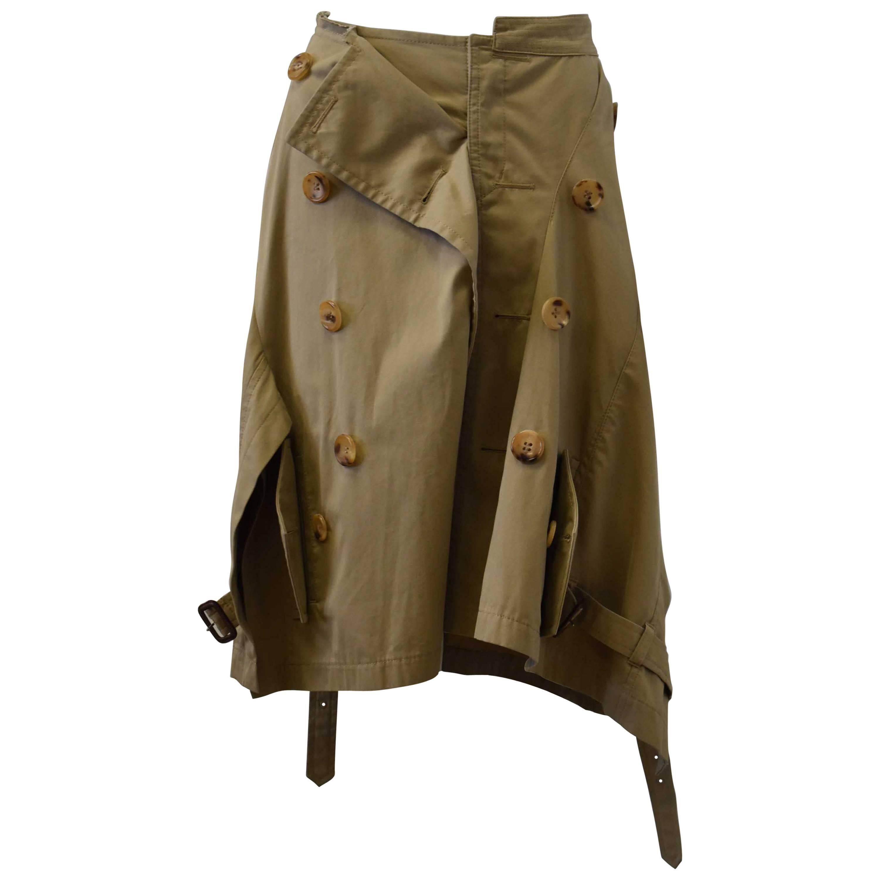 Junya Watanabe Deconstructed Trench Coat Skirt 