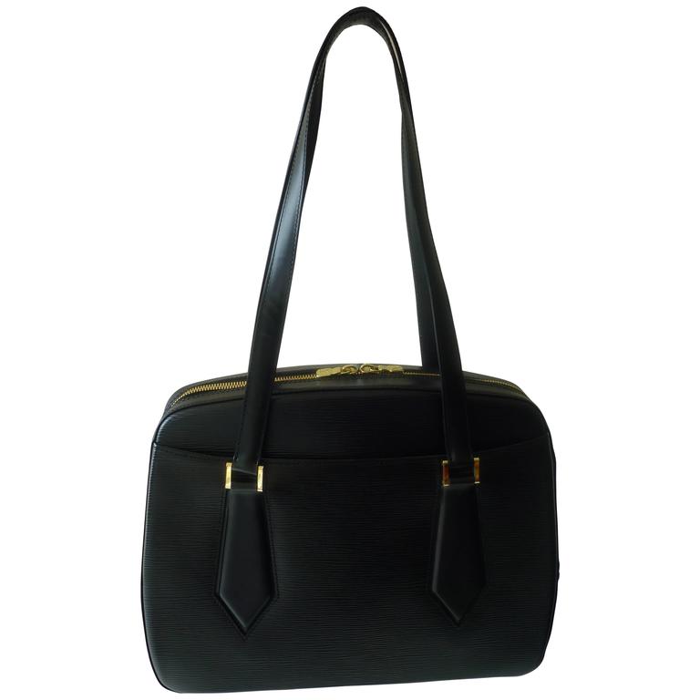 Louis Vuitton Voltaire Black Epi Leather Shoulder Bag