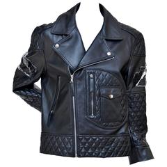 GILES Motorcycle Embellished Leather Jacket Mint US 6 8