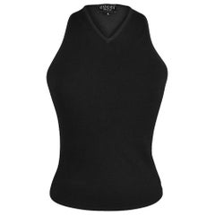 Schwarzes Vintage-Oberteil von Gucci mit Racerback in Schwarz