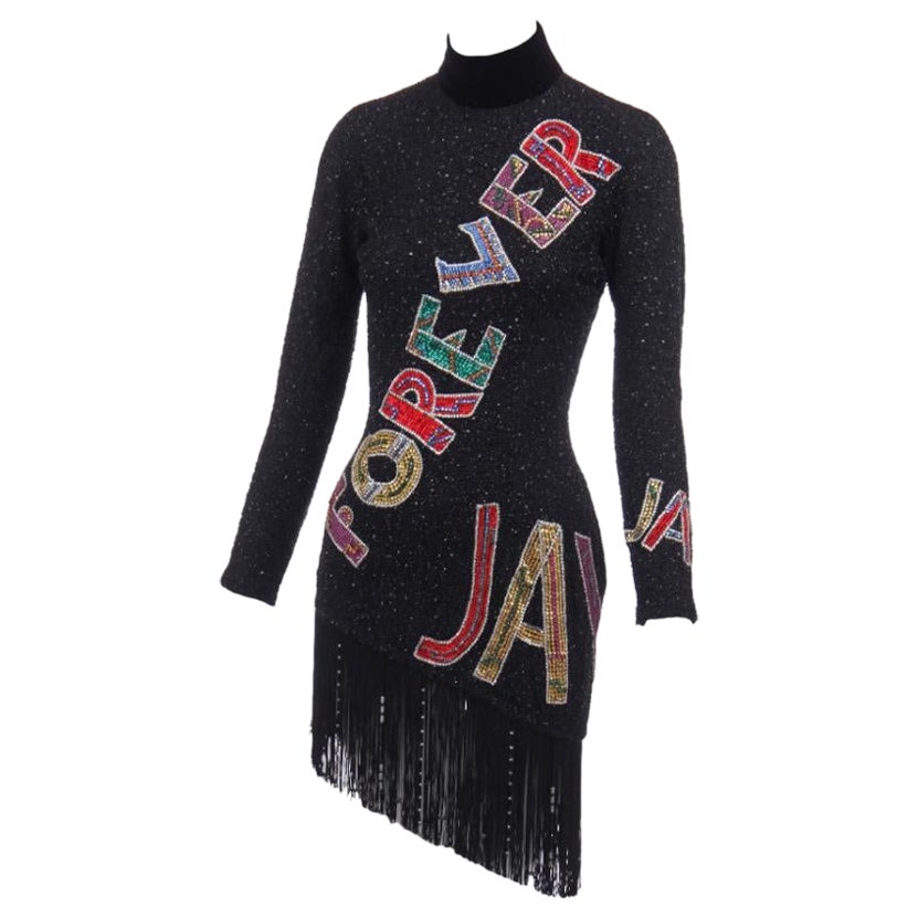 Gianni Versace: Perlenbesetztes Couture-Kleid „Java Forever“, Herbst-Winter 1989-90 im Angebot