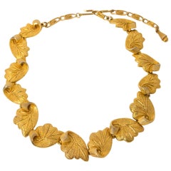 50s Elsa schiaparelli Leaf Necklace