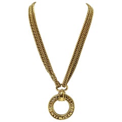 CHANEL Vintage Double Chain Necklace or Belt Magnifying Glass