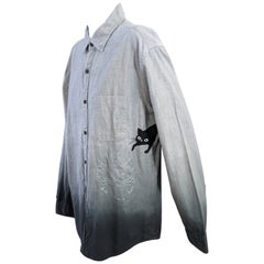Camicia Ombreggiata Upcycled, Gatti Cocteau e Picasso, Studio VL