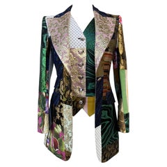 Dolce & Gabbana mixed patches gilet and jacket 