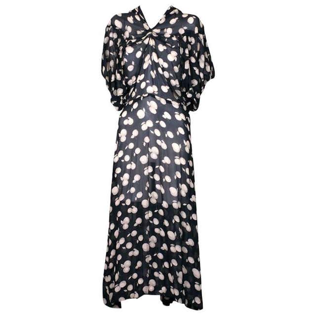 Mariano Fortuny Black Peplos Gown For Sale at 1stDibs | peplos dress ...