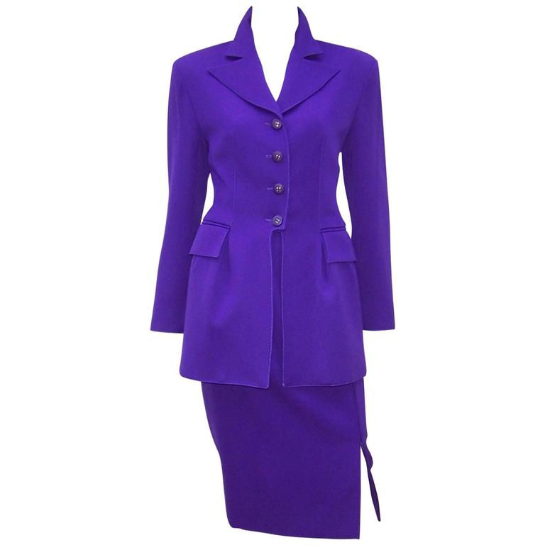peplum jacket suit