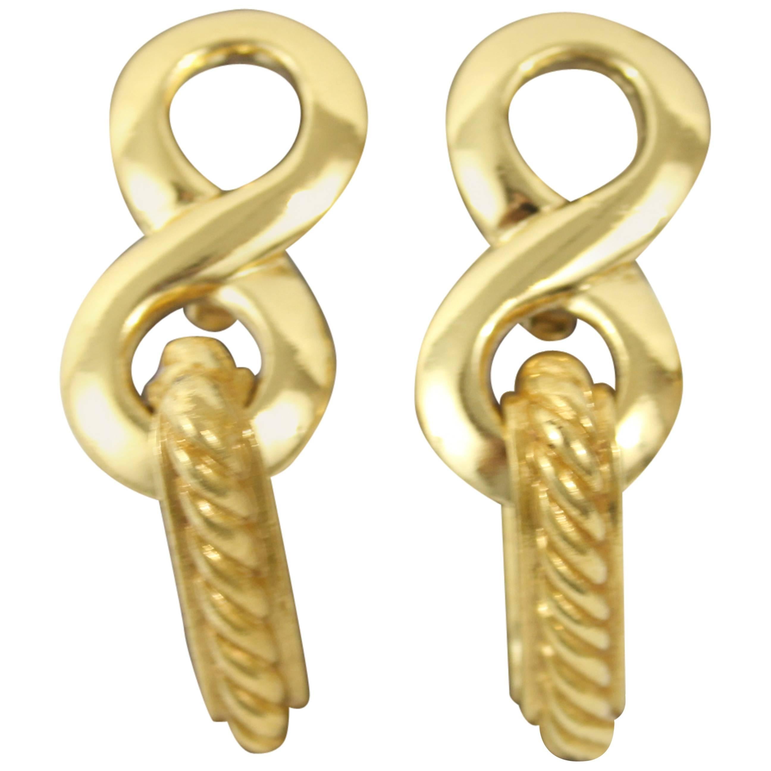 Nice pair of Yves saint Laurent Golden Earrings