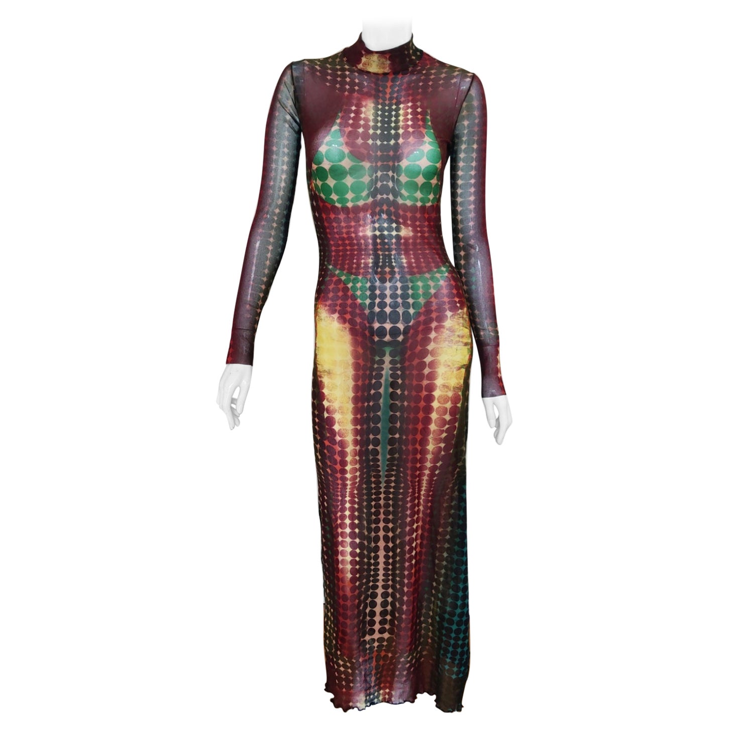 Iconic Jean Paul Gaultier Cyberdot 1995 F/W Runway Haute Couture Mad Max Victor  For Sale