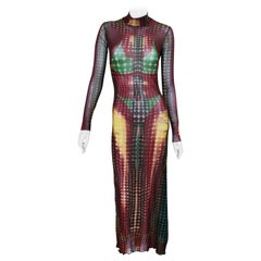 Iconic Jean Paul Gaultier Cyberdot 1995 F/W Runway Haute Couture Mad Max Victor 