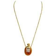 Givenchy Vintage Pendant Perfume Bottle Necklace 1