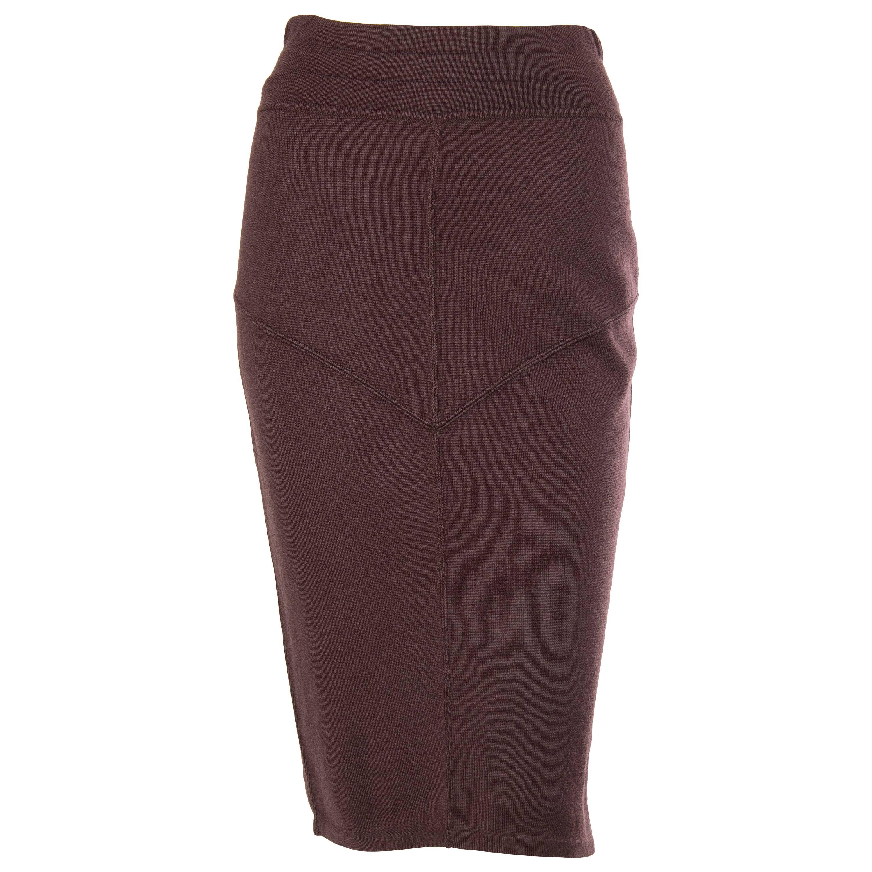 1980s Alaia Fitted Pencil Skirt