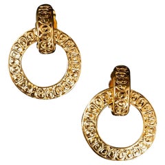 Chanel Gold Hoop Earrings