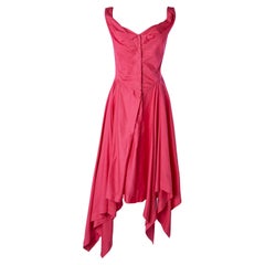Robe asymétrique en coton rose Vivienne Westwood ANGLOMANIA