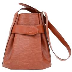 Vintage Louis Vuitton Sac Depaule PM Brown Kenyan Fawn Epi Leather Shoulder Bag