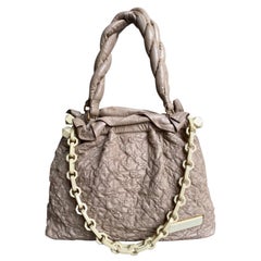 Louis Vuitton monogram beige leather Olympe Status Bag