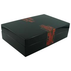 Christian Dior Vintage Art Deco Inspired Lacquered Box 6