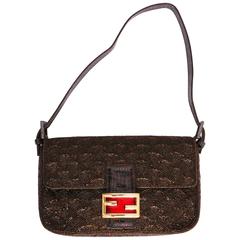 1990s Bronze Beaded Fendi Baggette 7