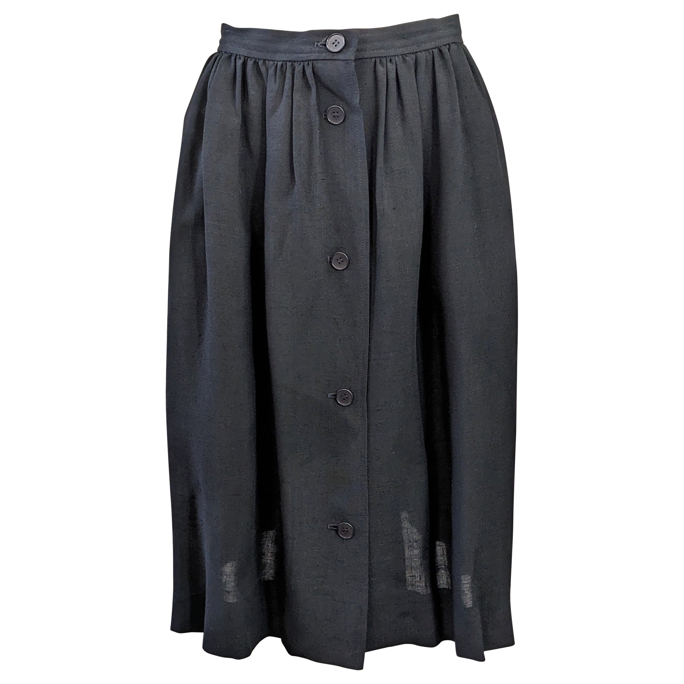 Yves Saint Laurent Fibranne Skirt, Rive Gauche For Sale