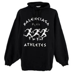 Balenciaga Black & White Athletes Hoodie