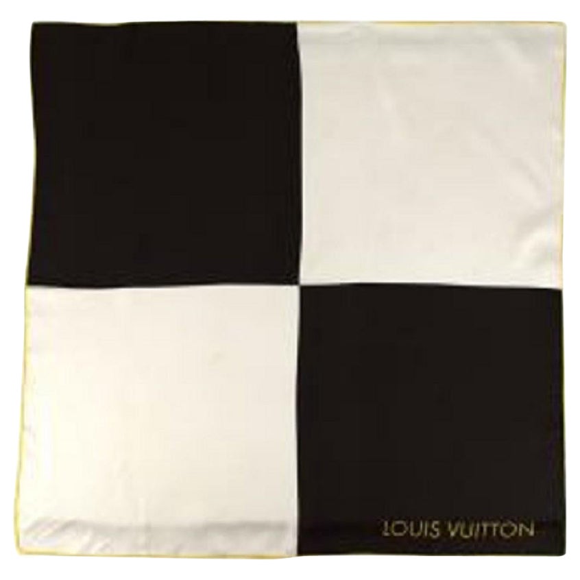 Louis Vuitton Light Green LV Monogram Silk Scarf For Sale at 1stDibs