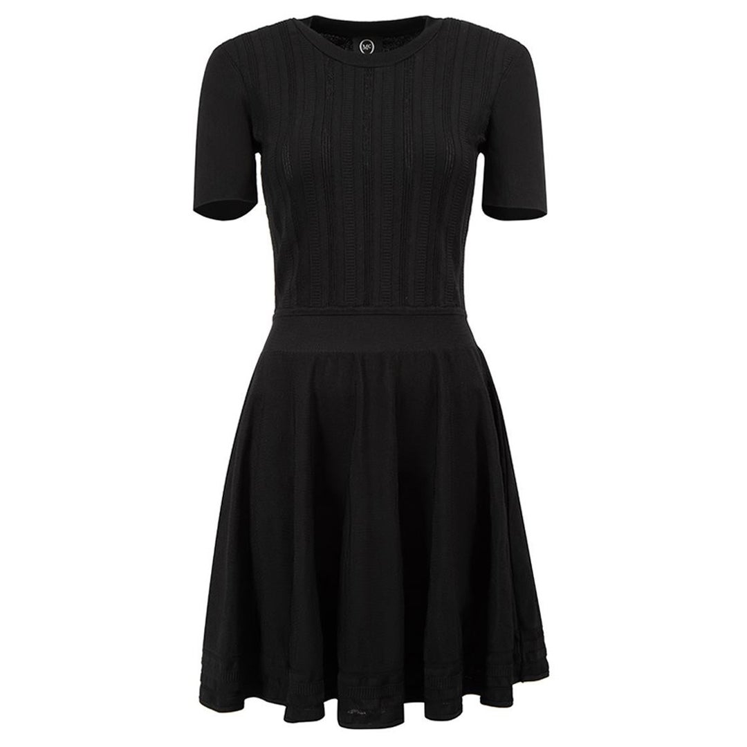 Alexander McQueen Women's McQ Black Knit Mini Dress