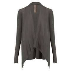 Rick Owens Women's F/W12 Mountain Grey Wool Knit Cardigan