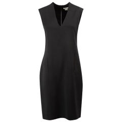 Helmut Lang Women's Black V Neck Sleeveless Mini Dress
